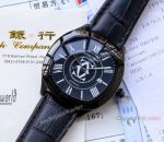 Copy Cartier Drive De 43mm Watches Black Leather Strap
